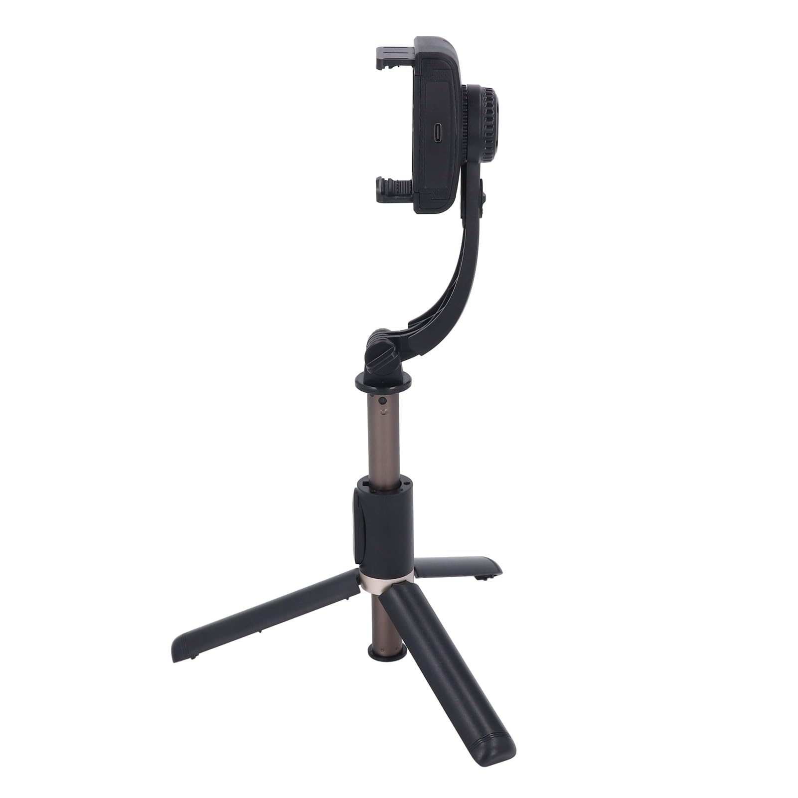 SIXRUN Stabilizzatore Smartphone a 1 Asse, Rotazione a 360° con Bastone