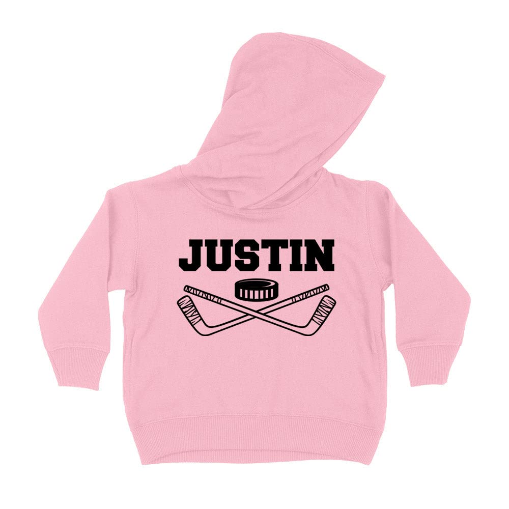 Hockey Justin Kids Hoodie Sweatshirt Toddler 4T Light Pink