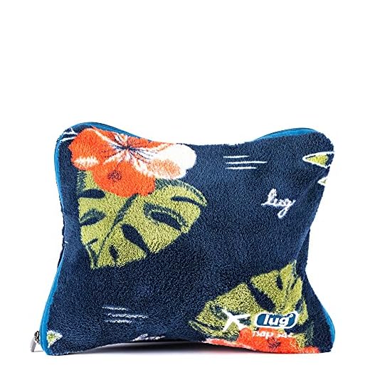 Lug unisex adults Nap Sac Blanket and Pillow, Aloha Navy Pouch, Aloha Navy, One Size US
