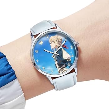 ヴァイオレット・エヴァーガーデン　腕時計　レザー.ver　メモリアルウォッチ 公式 ストアゲーム・おもちゃ・グッズ - ヴァイオレット