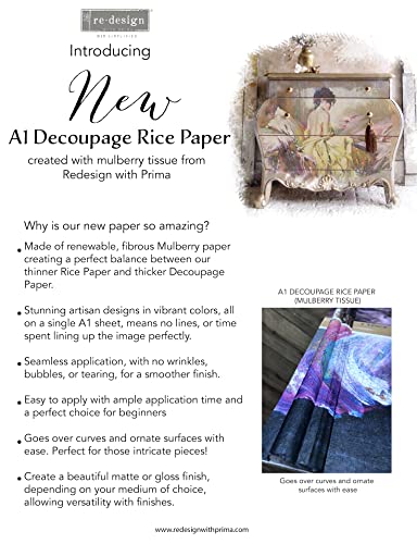 Papel de arroz Re-Design con diseño Dancer A1 para decoración 2