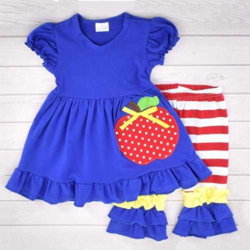 Image of Unique Baby Toddler Girls 2pc Capri Pants Outfit Set with Top