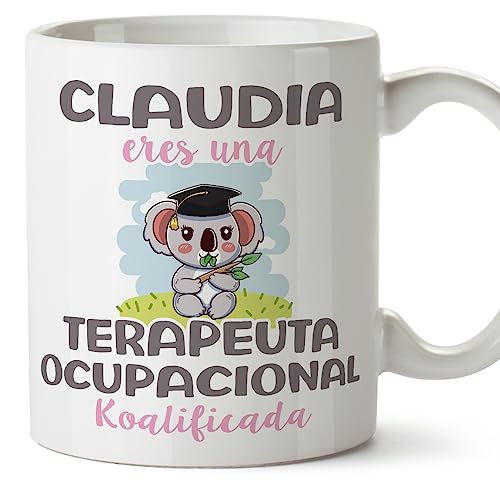 MUGFFINS Tazas Personalizadas para TERAPEUTA OCUPACIONAL - En Español - Koalificados Personalizados - 11 oz / 330 ml - Regalo Personalizable original y divertido