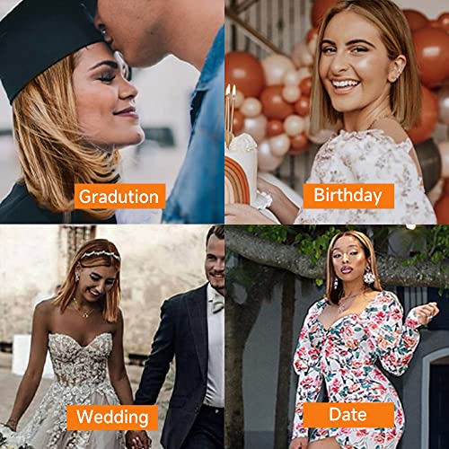 Otinid Highlight Bob Wig Human Hair 13X4 Hd Lace Front Wig Honey Blonde Bob Lace Frontal Wigs Human Hair Pre Plucked 14 Inch Ombre Bob Wigs For Black Women 4/27 Free Part Bob Wig #TOP6