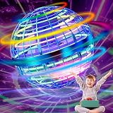 SUMMERLANGUAGE Flying Orb Ball Toy - 2026 Upgraded Magic Flying Orb Toy with LED Light 360°Rotating, Boomerang Flying Toys Indoor Outdoor Fun Games, for Boys Girls Adults Kids (Blue)