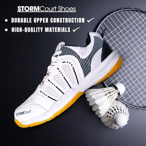 Image of Prokick Storm Court Non Marking Badminton Shoes | Lightweight, Durable & Flexible Badminton Shoes | Also Perfect for Squash, Table Tennis, Volleyball, Basketball & Indoor Sports