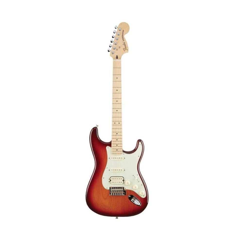 Fender Deluxe Stratocaster HSS - Quadro de dedo de bordo - Tabaco