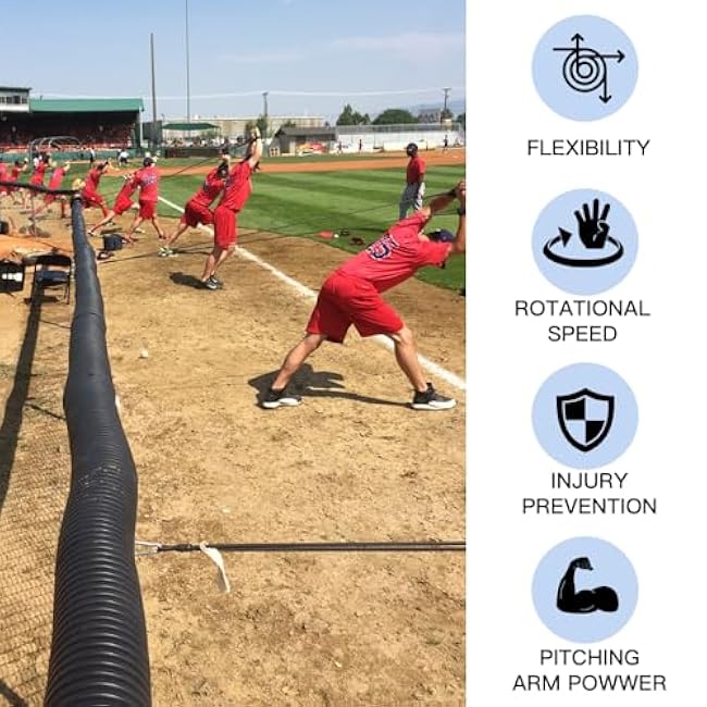 Baseball Softball Resistance Training Bands - Pitching Trainer and Arm Trainer for Pitching Arm Strength Throwing Warm up Stretching