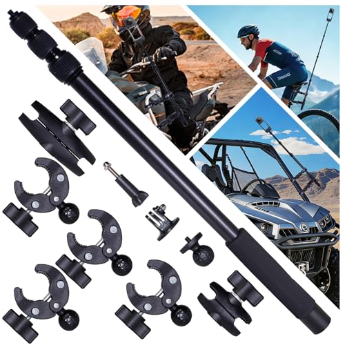 Insta 360 X4 X5�p�I�[�g�o�C�}�E���g 59�C���` �B�����B��_�L�b�g ���]�ԃn���h���o�[�N���b�v�}�E���g �I�[�g�o�C/���]�ԏ�Ԙ^��ɍœK GoPro�J�����A�N�Z�T���[�p