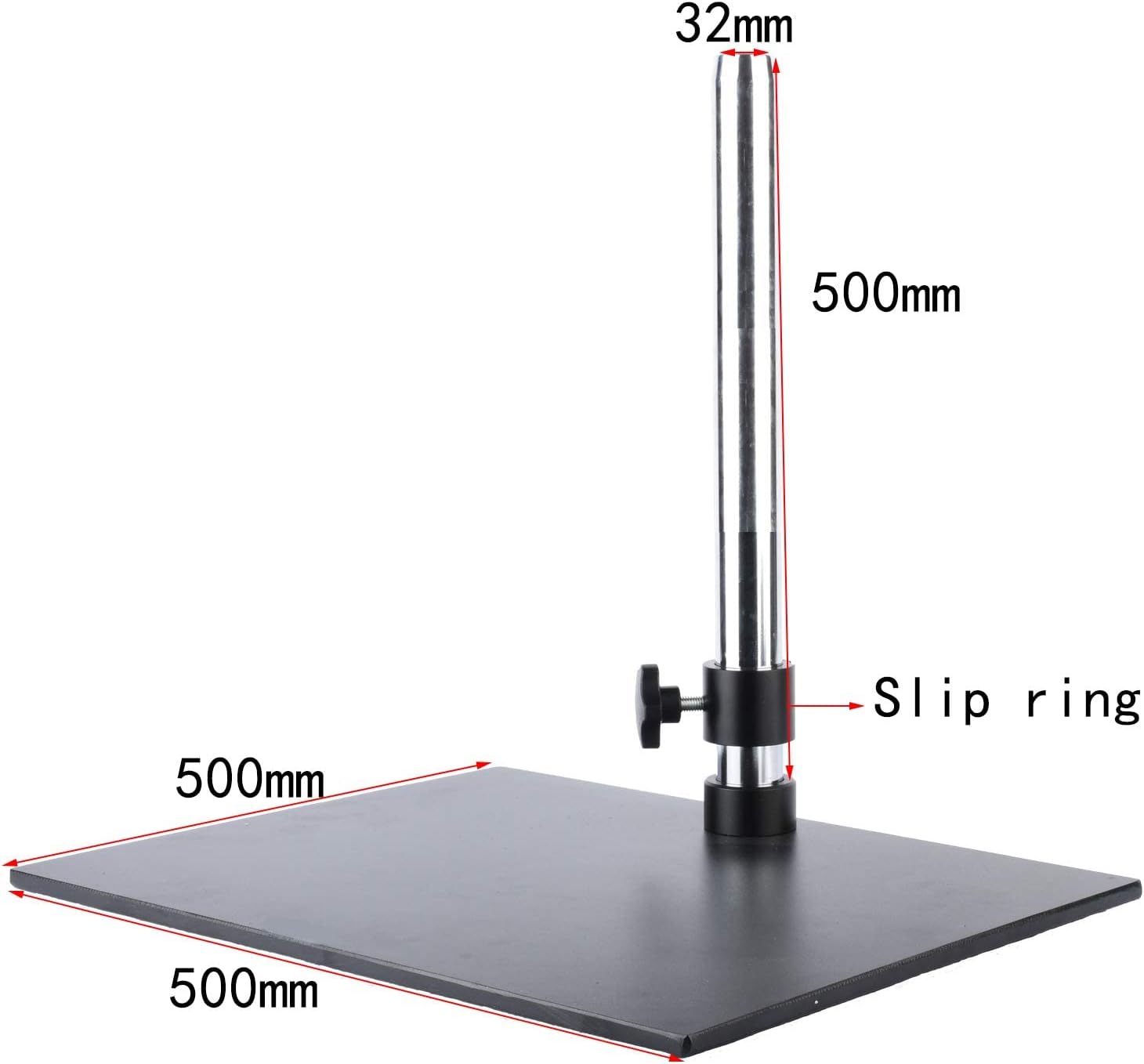 Stereo Microscope Bracket Column Length 500mm Base Size 500 * 500mm Column 32mm in Diameter
