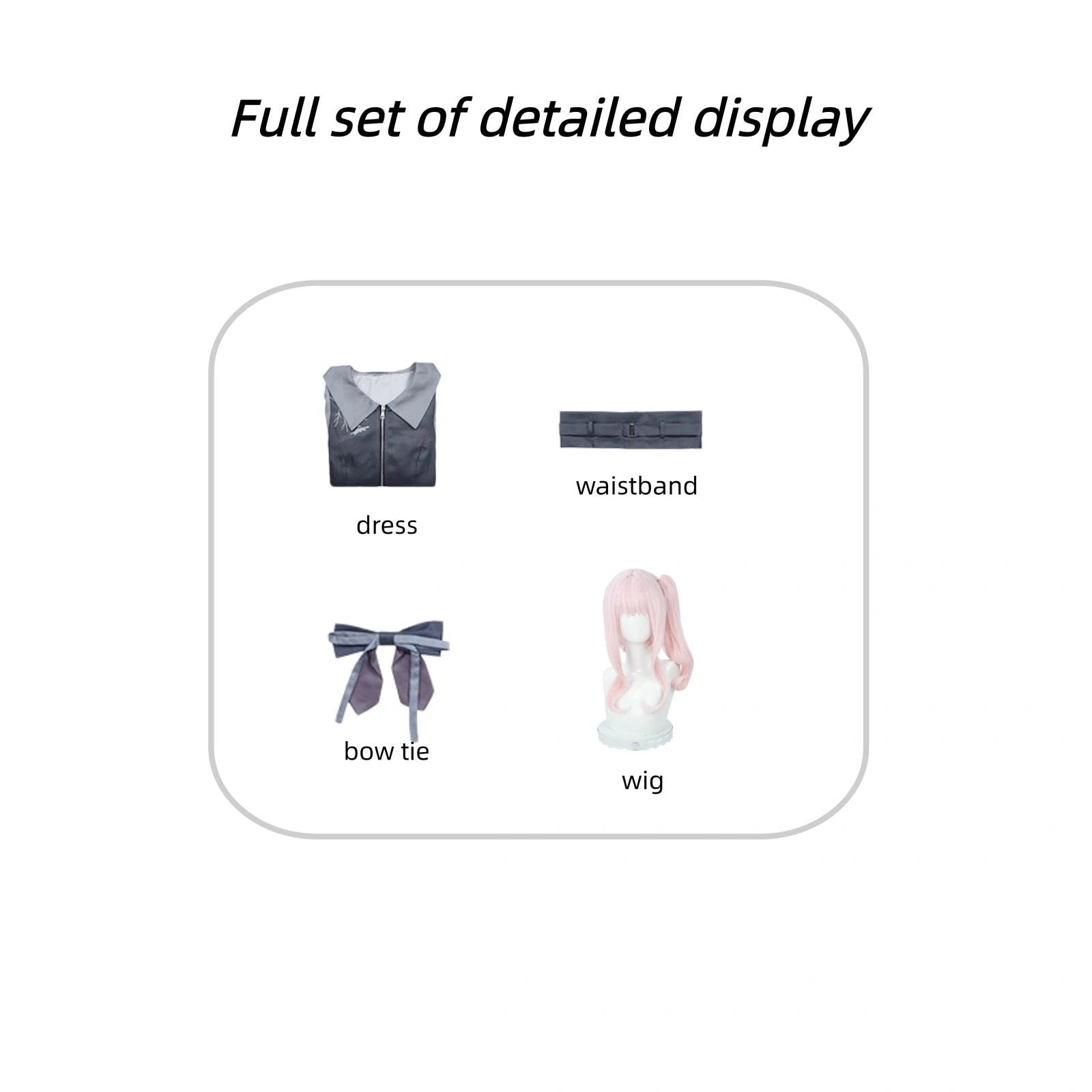 Halloween Kostüm für Erwachsene, Karneval Rollenspiel Cosplay Komplettset – Akiyama Mizuki Stil