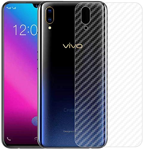 Image of Compatible with Vivo V11 Pro Back Screen Protective Film Carbon Fiber Skin Transparent Screen Guard Sticker