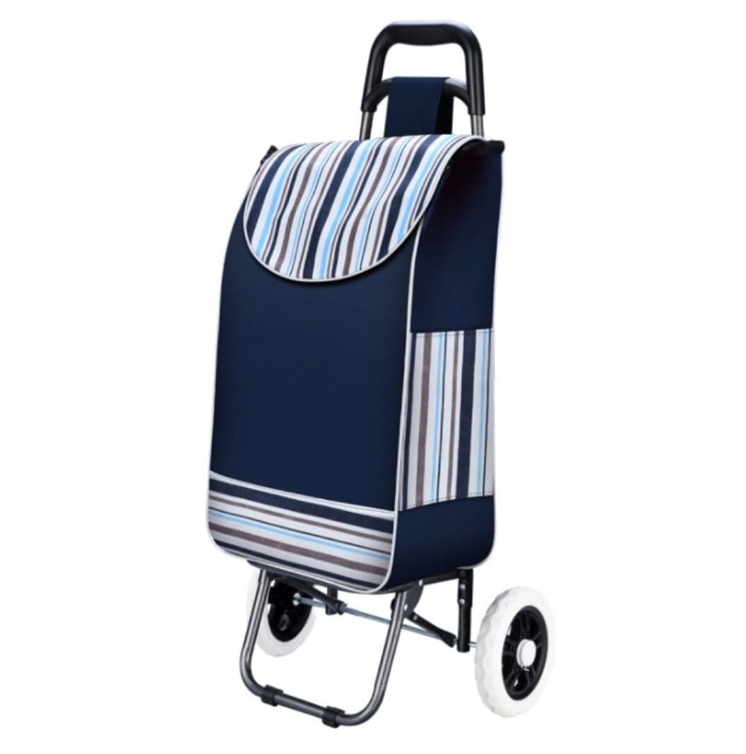 Folding Trolley Cart Shopping Trolley Folding On Wheels Large and Lightweight Utility Grocery