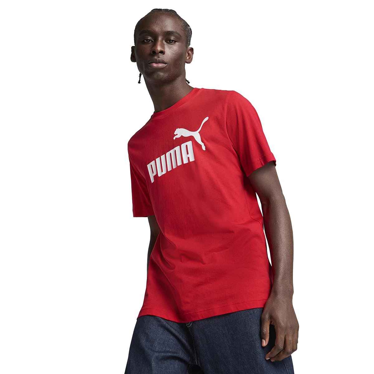 puma Men Cotton Solid Regular Fit Tees-picture-35