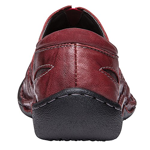 Image of Propet Womens Cameo Cut Out Slip On Flats Casual - Brown
