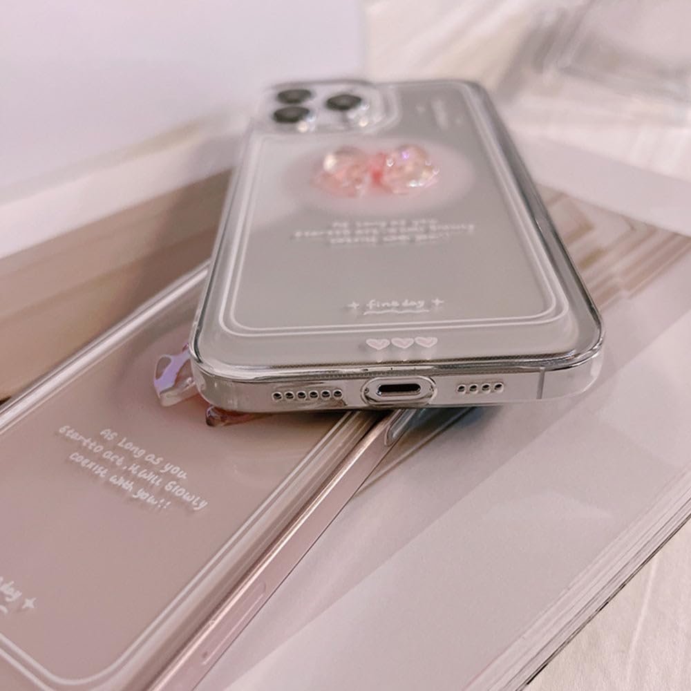 Amazon.co.jp: Casechics iPhoneケース対応 かわいい 3D クリスタル 蝶