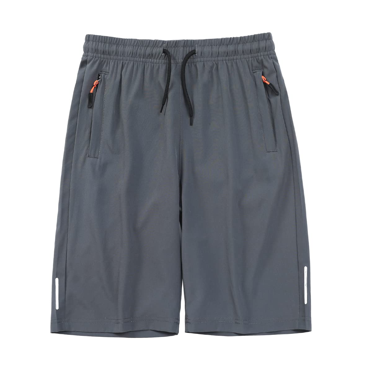 KGYA Boys Athletic Shorts, Quick Dry Workout Shorts with Zipper Pockets for Little Boy Running Gym Outdoor Activities