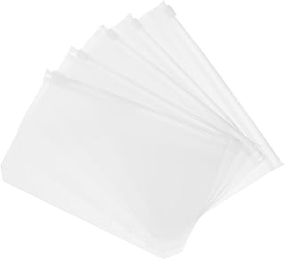 TEHAUX 12 Peças 6 Folhas Soltas Com Zíper Saco Fichário Bolsa Com Zíper Bolsos Para Fichário Com Zíper 6 Furos Bolsos Para Fichário Pastas Com Zíper Pasta Transparente Para Arquivamento