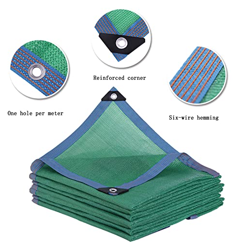 Malla de sombreado verde con protección UV para pérgolas y patios 5