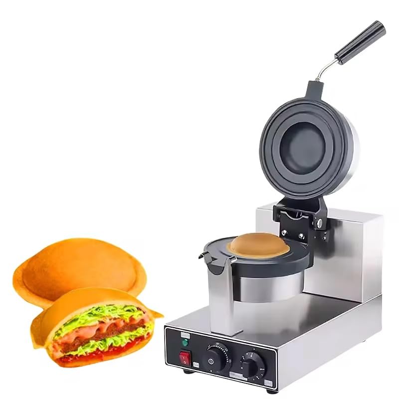 Commercial UFO/Burger Waffle Making Machine-Donut & Sandwich Maker-Hamburger & Cake Waffle Baker Electric for Kitchen, Home, Restaurants, Hotels, Cafe, Food Truck 1 year warranty