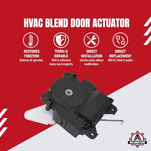Image of HVAC Air Blend Door Actuator - Replaces 79160S0XA01, 604-946, 604946 - Compatible with Acura and Honda - 2002-2006 MDX, 1999-2004 Odyssey, 2003-2008 Pilot - Heater Air Blend Door Actuator