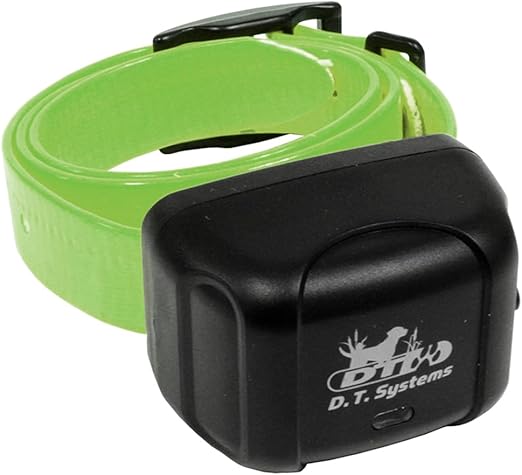 DT SYSTEMS RAPT1400 Additional Collar Receiver for RAPT1400 Dog Training System, Rechargeable Adjustable Gentle Touch Stimulation Add-On E-Collar - Green