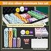 AIBETOMG Poker Chips with Numbers,300Pcs Clay Poker Chips Set with Aluminum Travel Case,14 Gram Casino Poker Set for Texas Holdem, Blackjack