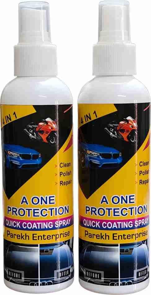 Car Polish Spray 4 in 1 High Protection Quick Car Coating Spray, Car Wax Polish Spray, Pack of 1 Vehicle Interior Cleaner