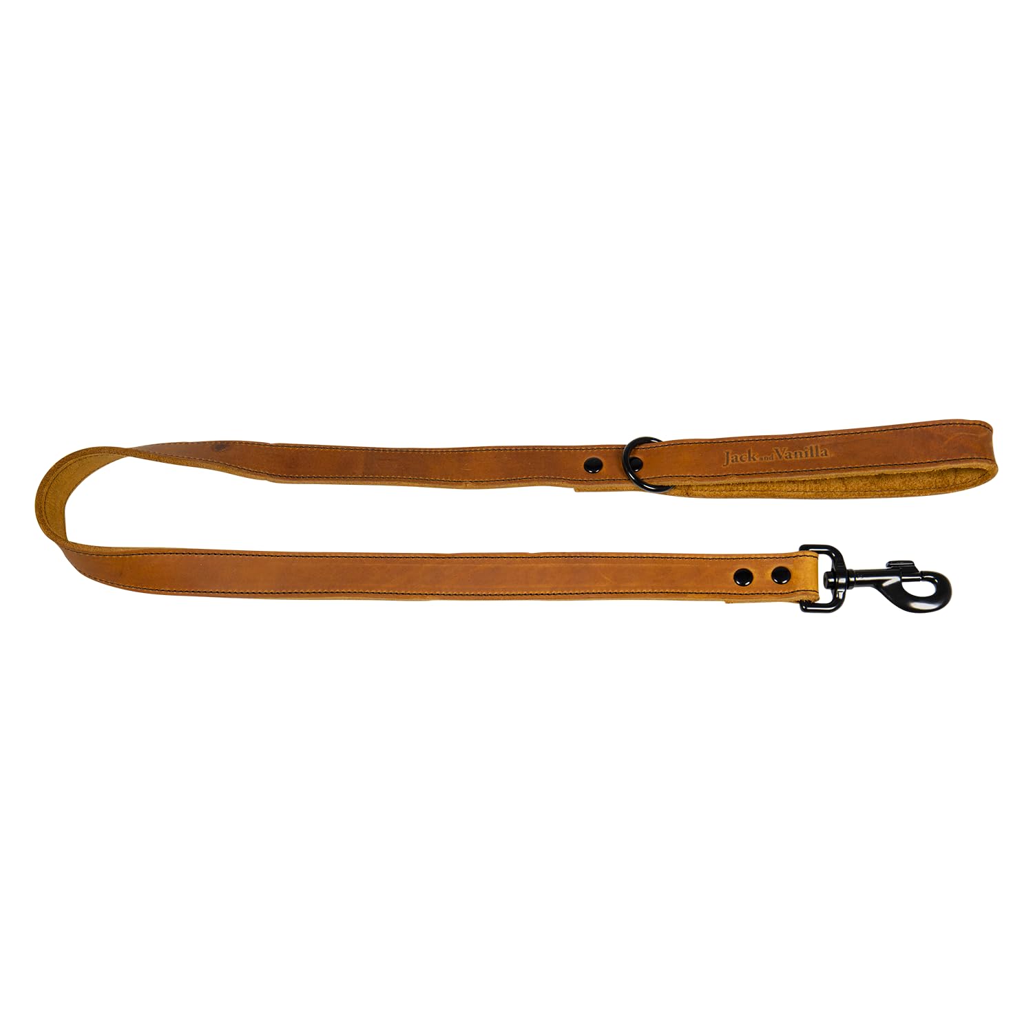 JACK AND VANILLA, Dog Lead, Black Label Model, Cognac, Size 25 mm x 100 cm