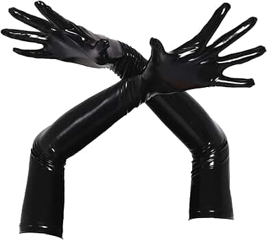 Amazon.com: Linjinx Women's Shiny Metallic Leather Finger