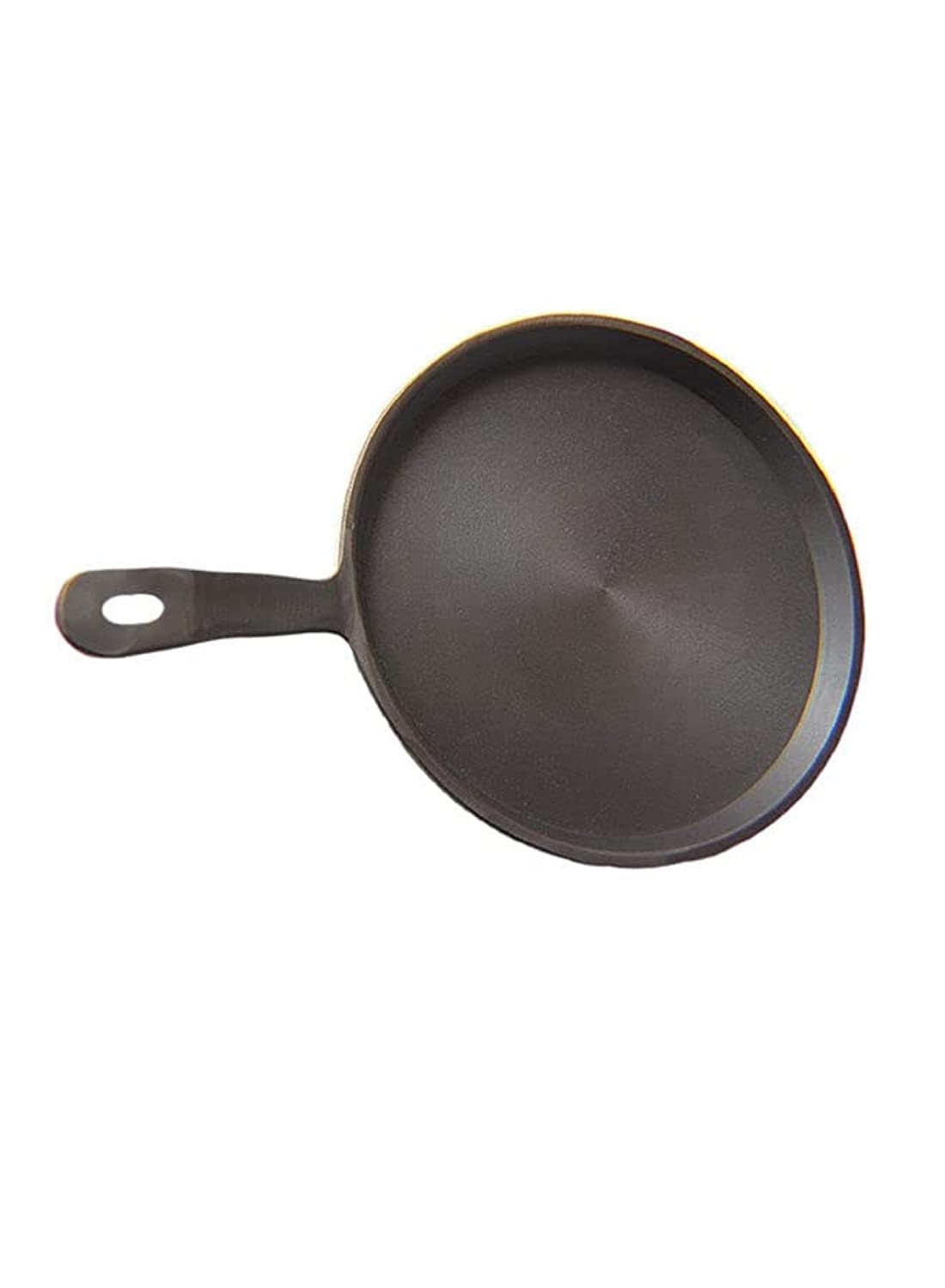 Ayda Cast Iron Non Sticky Pre-Seasoned Dosa Tawa with Handle for Dosa/Roti/Chapati |Cookware | Black Diameter 25 cm, Induction Friendly