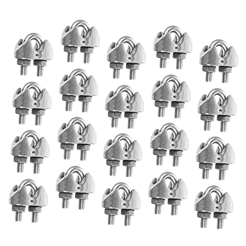 SOLUSTRE Bolts for Cable Fastening Stainless Steel 304 u Type Clamp Wire Rope Fastener