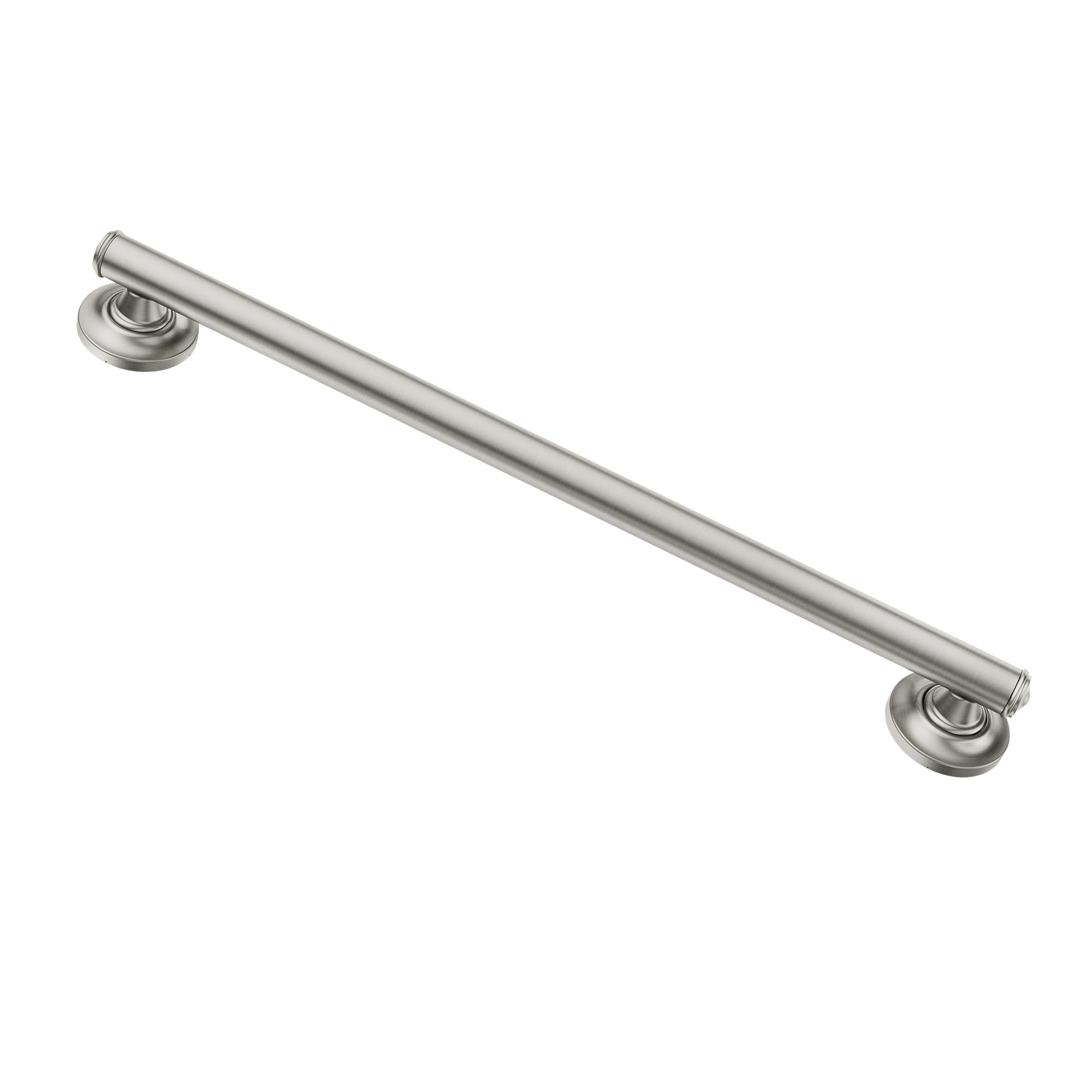 Moen LR8724D1GBN Bathroom Safety 24-Inch Designer Bathroom Grab Bar with Curled Grip, Brushed Nickel