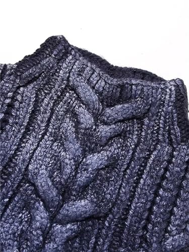 Hndudnff Women's Autumn Sleeveless Metallic Twist Crochet Vest Sweater Casual Vest Pullover4