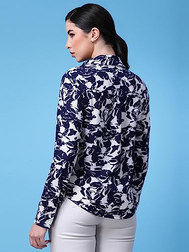 Image of OOMPH! Women's Cotton Regular Fit Floral Button Down Shirt