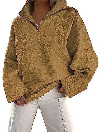 Top 56 Best Comfy and Stylish Long Flight Airport Outfit Ideas for the Modern Traveler 12 LILLUSORY Women's Half Zip Sweaters 2024 Fall Winter Oversized V ...