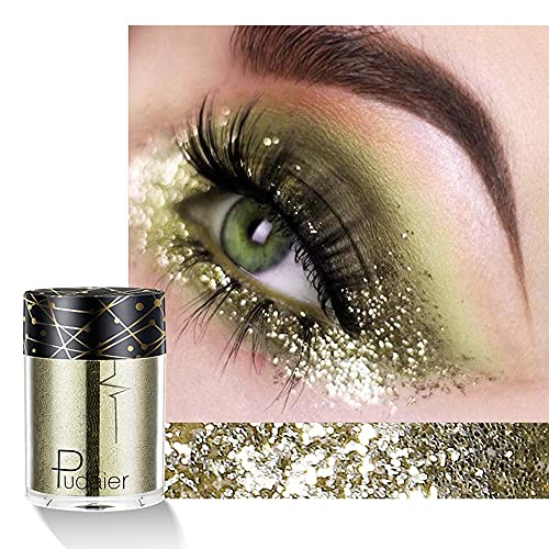 Shiny Ray Holographischer Lidschatten, Pigment Pailletten Schimmer Lidschatten, Tattoo Lippen Nagel Körper Glitzer Make…