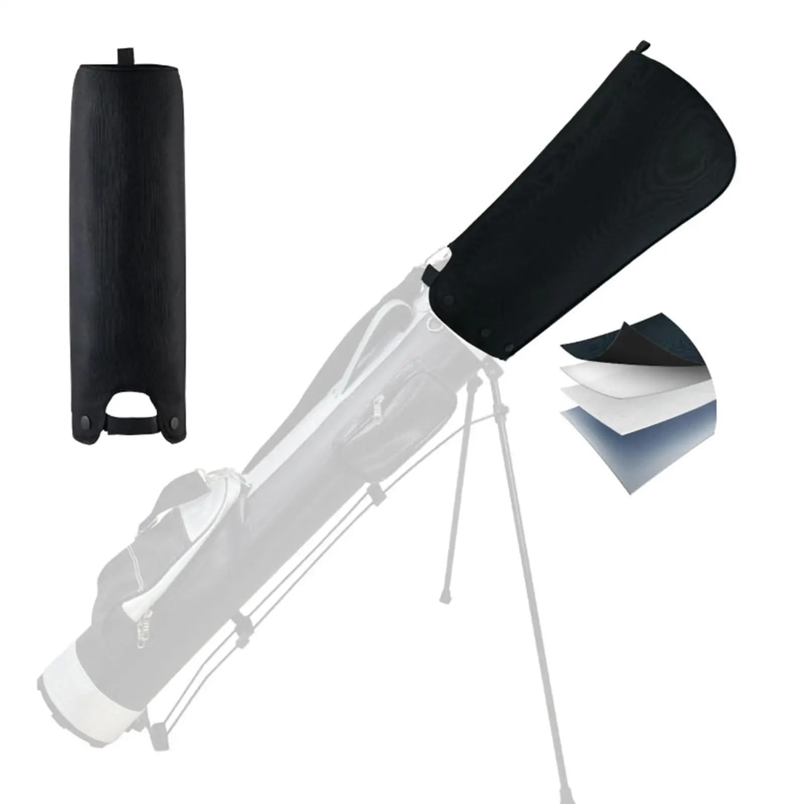 Abdeckung Golfbag Golf-Standbag, Regenschutz, Kapuze, faltbar, Club-Schutzhülle for Platz, Reisen, Driving Range