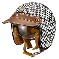 Open Face Helm Half Motorfiets Helm Vintage Cruiser Chopper Scooter