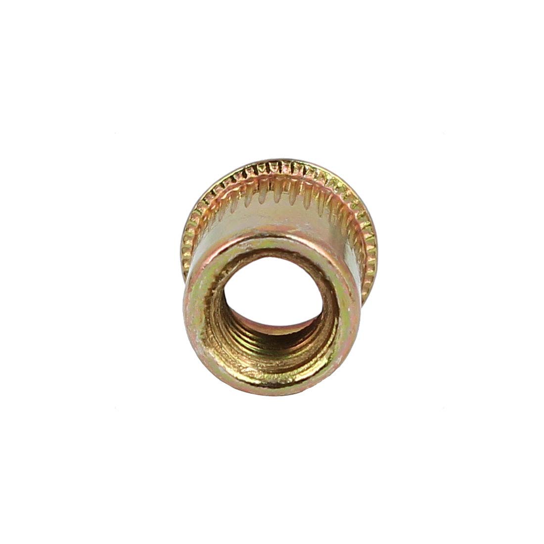 Carbon Steel Zinc Plated Straight Knurled Reduced Head Rivet Nut Bronze Tone M6x12mm 500pcs (82bc1ced904bc8d45c3e39e5be4854f0)