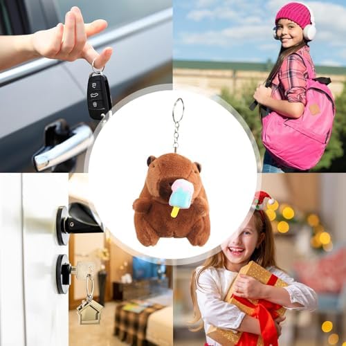 Portachiavi Peluche Da 10 Cm In Morbido Effetto Pelliccia Cappibara Kawaii Idea Regalo Chic Da 9,88 € | DHgate