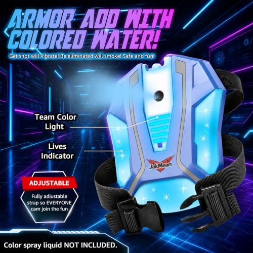 Image of Rechargeable Laser Tag Set with Vests, Upgrade Laser Tag Guns Set of 6 with Mist Spray Effect & LED Digital, Multi Player Toy for Teen Boys & Girls, Indoor&Outdoor Toy Play Game Gift,Ages 8+