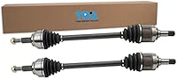 Vista 464 de TRQ Juego de conjunto de eje de transmisión CV delantero para conductor y pasajero, 2 piezas, compatible con Ford Explorer 4WD 95-01, Explorer AWD