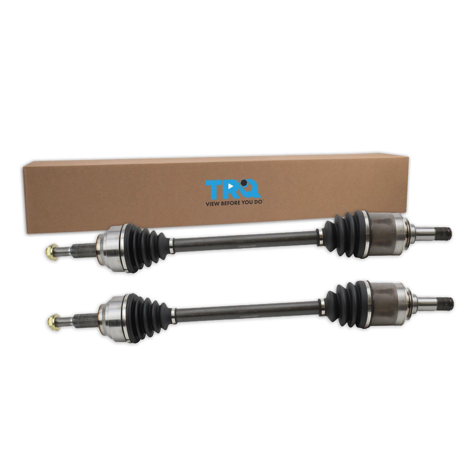 TRQ Rear CV Axle Assembly Set 2 Piece with 2 Speed Transfer Case with 195mm