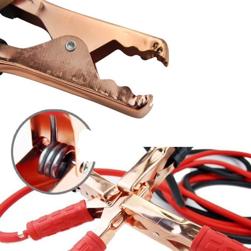 1.6/2 Metros 500A Cable de Refuerzo de Carga de energía para automóvil Abrazadera de cocodrilo Cables de Puente de batería Accesorios de Emergencia para automóvil Piezas de automóvil (Color : 3.0) (