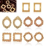 Contenu du produit : vous recevrez 10 mini cadres photo dorés, attrayants et pratiques, cadres photo idéaux pour vous.