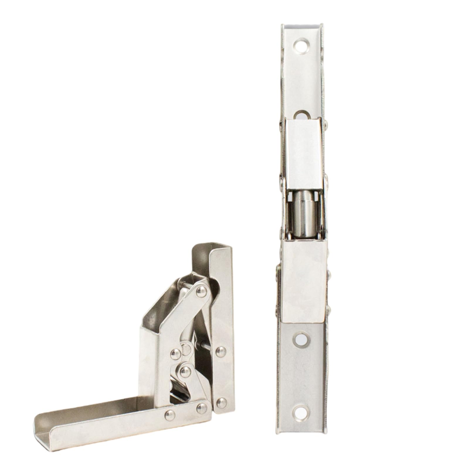 2Pcs 90 Degree Folding Hinge Door/Shelf Hinge Replacement Shelf Bracket Concealed Space Saving Cabinet Door Hinges
