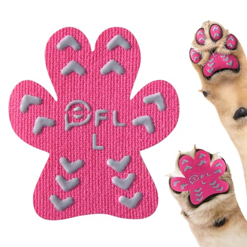 Image of Anti Slip Toe Grips for Senior Dogs on Hardwood Floor, Self Adhesive 48 Pcs
