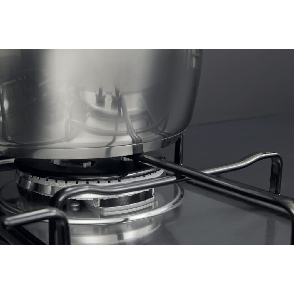 Hotpoint PCN 642 T/IX/HAR - Piano cottura gas, in acciaio Inox, da incasso, 1.000 W, 5,5 cm