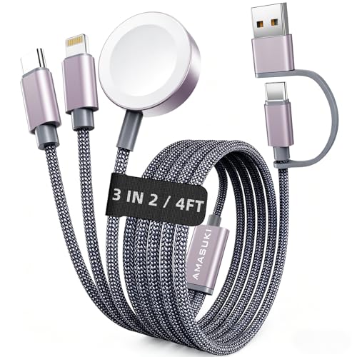3 in 2 Ladekabel für Apple Watch USB C Kabel